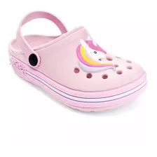 Babuche Infantil Feminina Clogs Menina Unicórnio Band Nilqi