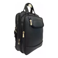 Pasta Mochila Masculina Executiva Notebook Mala Bolsa Preta