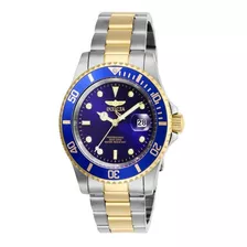 Reloj Invicta 26972 Pro Diver Acero Hombre Color De La Correa Plata/dorado Color Del Bisel Azul Color Del Fondo Azul