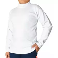 Camiseta Cuello Tortuga Algodón Colegial Niño 