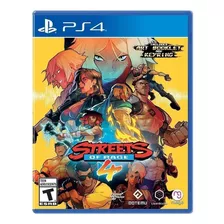 Streets Of Rage 4 - Ps4 Mídia Física + Chaveiro + Livro Nfe