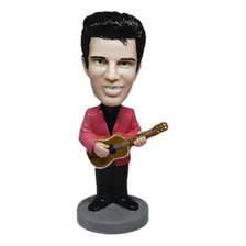 Elvis Presley Decoração Em Resina 16cm Rei Do Rock