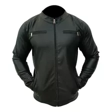 Campera Engomada Hombre Cuerina Media Estación M2