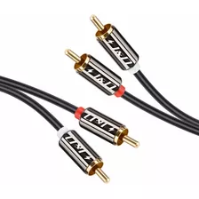 2 Cables De Conexion Audio Estereo 2 Rca M/m | Negro / 4,5m