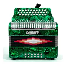 Acordeon C3012v Verde Tono/sol 12 Bajos 30 Botones Century 