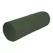 Bolster Grande Cilíndrico - Yoga - Iyengar E Restaurativo Cor Verde-escuro