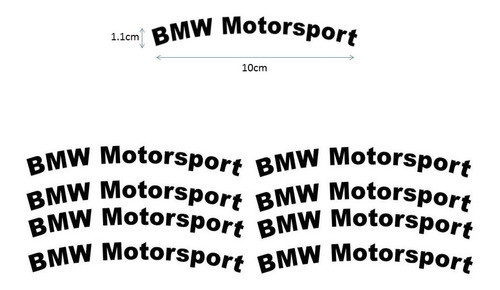 Sticker 8 Piezas Para Rin Compatible Con Bmw Performance M Foto 10