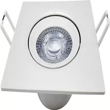 Spot Led 3w Avant Quadrado Branco Direcionável 6500k 110v/220v