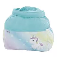 Pañalera Para Bebés Chiqui Mundo 2 En 1 Unicornio Color Celeste