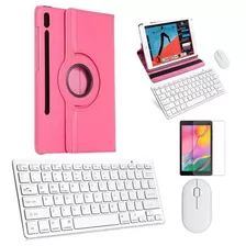 Kit Capa Rosa Teclado/mouse/pel Galaxy Tab S7 T870/t875 11