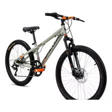 Bicicleta Mtb Mercurio Niño Seven Rodada 24 Gris 7 Vel