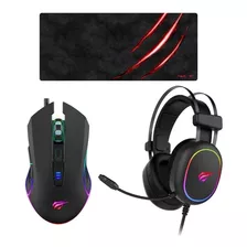 Pack Gamer Audífono Mouse Mousepad Havit