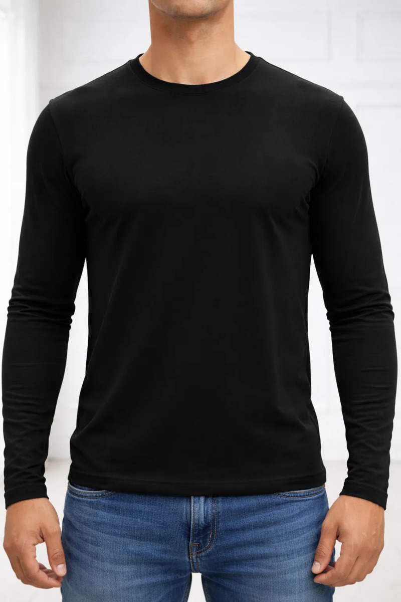 Remera Térmica Básica Hombre Manga Larga Talles Especiales
