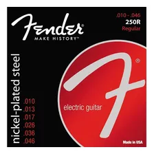 Encordoamento Guitarra Fender 010 046 250r Nickel Plated