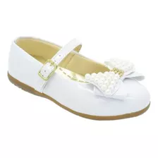 Sapatinho Bebê Batizado Menina Sapato Branco Sapatilha Festa