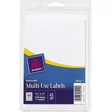 Etiqueta - Avery 05412 Removable Multi-use Labels, 5-16-inch