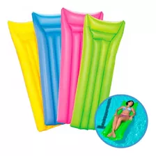 Colchão Inflável Piscina Praia Cores Variadas Mor 1,83x69 Cm