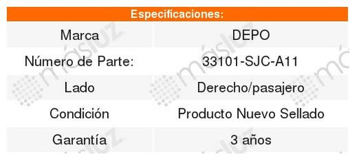 Par De Faros Depo Honda Ridgeline 2009 2010 2011 2012 2013 Foto 2