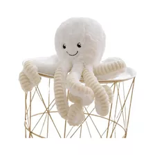 Peluche De Pulpo Marino Blanco 18 Cm Niños Juguete 