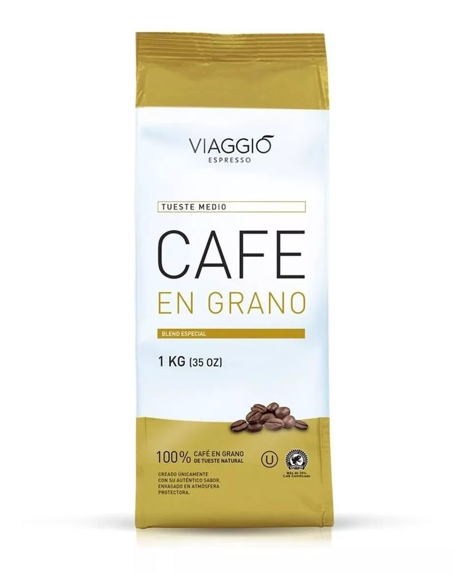Cafe Viaggio Grano Tueste Medium 1 Kg