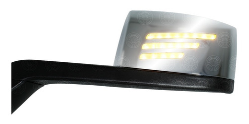 Espejo Para Cofre Volvo 3g Concavo Cromo Luz Led Direcciona Foto 9