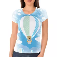 Camisa Camiseta Feminina Urso Baloeiro Tema Festa Em Hd 1