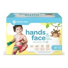 Toalhas Umedecidas Lenços Hands & Face 100u. Pack Econômico