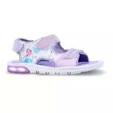 Sandalias Footy Frozen Disney Luces Led Niñas Abrojos