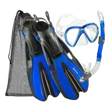 Mares Set Aletas Visor Y Snorkel Buceo Natación Pesca Apnea