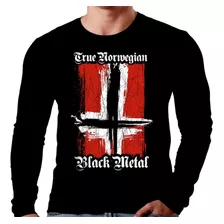 Camiseta Manga Longa True Norwegian Black Metal Ref=648