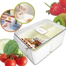 Organizador De Geladeira Com Cestos Multiuso Clear Fresh 