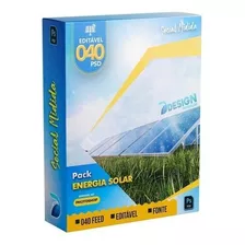 Pack Energia Solar, Artes Psd Editáveis, Social Mídia