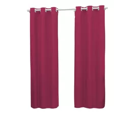 Cortina Sala Quarto 2,40 X 1,70 Varias Cores Imediato Cor Pink