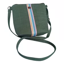 Linda Bolsa Tiracolo Tricoline Alça Lateral Moda