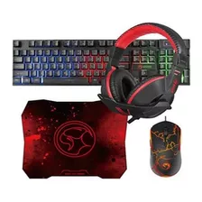 Combo Gamer Marvo Km 409, Teclado, Pad Mouse, Audifonos