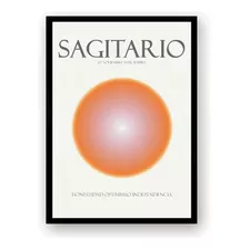 Sagitario Y Su Aura Póster Imprimible Personalizado Signos