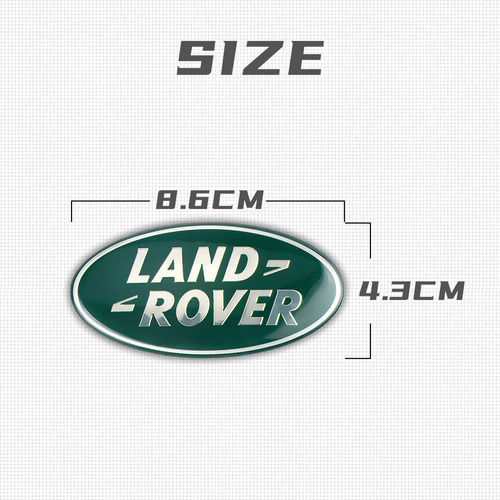 Land Rover Emblema Parrilla Metalico Autoadherible 8.6x4.3cm Foto 4