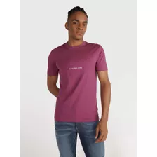 Playera Calvin Klein Color Morado De Hombre