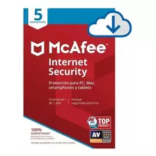 Mcafee Internet Security 2024 - 5 Pcs - 1 Año En 15 Minutos