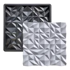Forma Gesso E Cimento Abs Placa 3d - Esmeralda 50x50