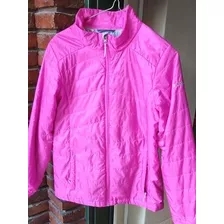 Campera Columbia Impermeable Liviana Fucsia Niña Impecable