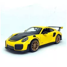 Miniatura Carro Porsche 911 Gt2 Rs Amarelo 1:24 Maisto