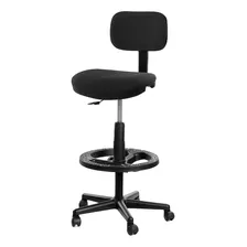 Silla De Escritorio Integral Office Gl Lógica Cajera Scln Ergonómica Negra Con Tapizado De Tela