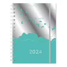 Agenda 2024 S.vista Nº7 C/esp.c/elas. Paradise Color De La Portada Tiempo Metal