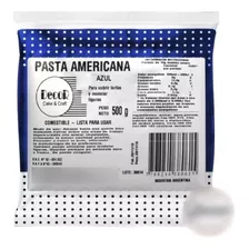 Pasta Americana Decor 500 G Azul - Sin Tacc