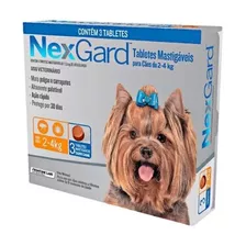 Antipulgas E Carrapatos Nexgard Cães De 2 A 4 Kg C/3 Comp.