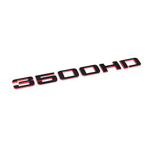 Emblema De Lnea Roja Oem 3500hd Puerta, Insignia 3d S... Foto 2