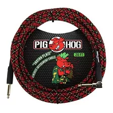 Pig Hog Pch20plr En Angulo Recto 1/4 A 1/4 Cable De Instr