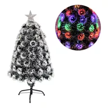 Árbol De Navidad Led Nevado Con Estrella 60 Cm Pino Navideño