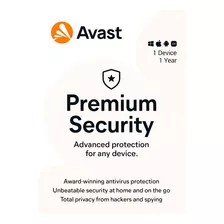 Antivirus Avast Premium Security - 1 Dispositivo - 1 Año 